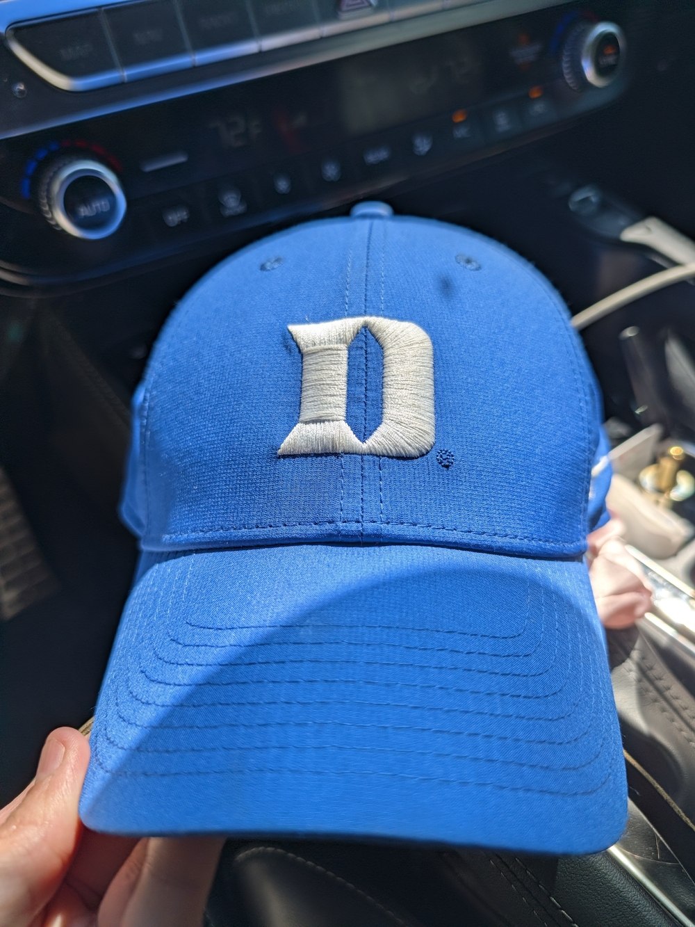 Nike Blue Baseball Cap with White 'D' Embroidery